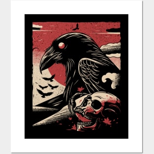 Crow and Skull Posters and Art